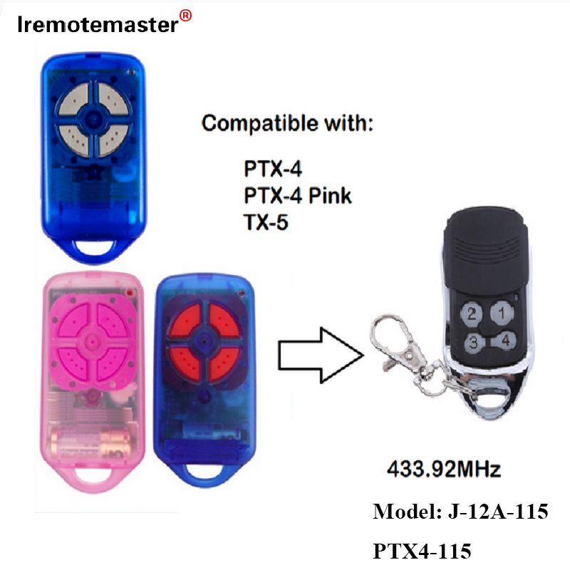 Maka PTX4 433.92 MHz Gate Garage Door Remote Control Rolling Code